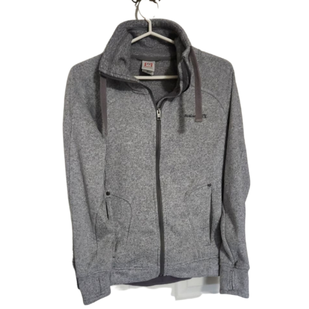 Avalanche Gray Zip Up Jacket Woman's Size Large.